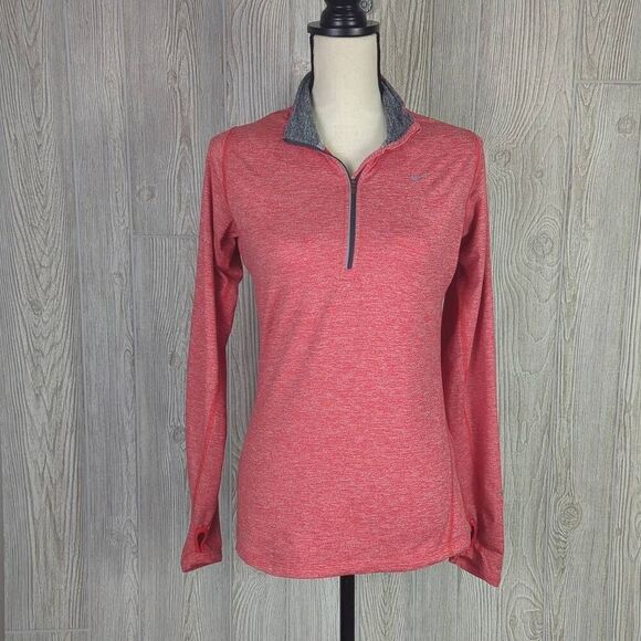 Nike Running Dri-fit Women’s Small Pink 1/4 Zip Casual Athletic Top Shirt - Picture 1 of 9